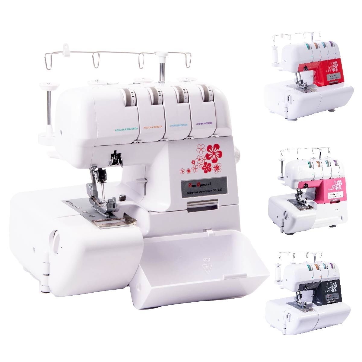 Máquina Overlock Doméstica Ss-320 Mecânica - Sun Special