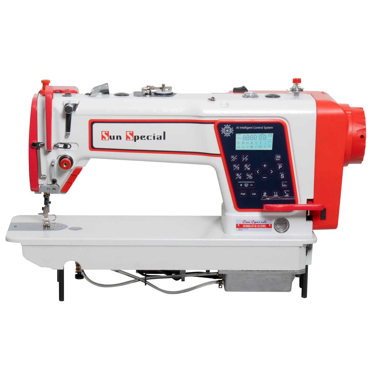 Máquina de Costura Reta Eletrônica Industrial Sun Special SS980D4-ST-QI-IA com Inteligência Artificial 220V