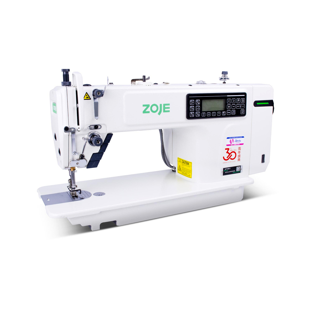 Máquina de Costura Reta Eletrônica Industrial Zoje A7100-I Direct Drive com Corte Automático 220V