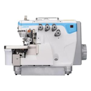 Máquina de Costura Interlock Industrial Jack E4S-5-03/333 5 Fios Direct Drive com Mesa